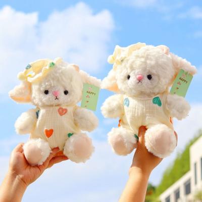 Wearing Hats Stuffed Animals Wearing Pajamas Plush Sheep Doll Adorable Plush  Children's Toys