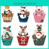 Decoration Christmas Cake Paper Flags Cards For Festive Party Prop Celebration