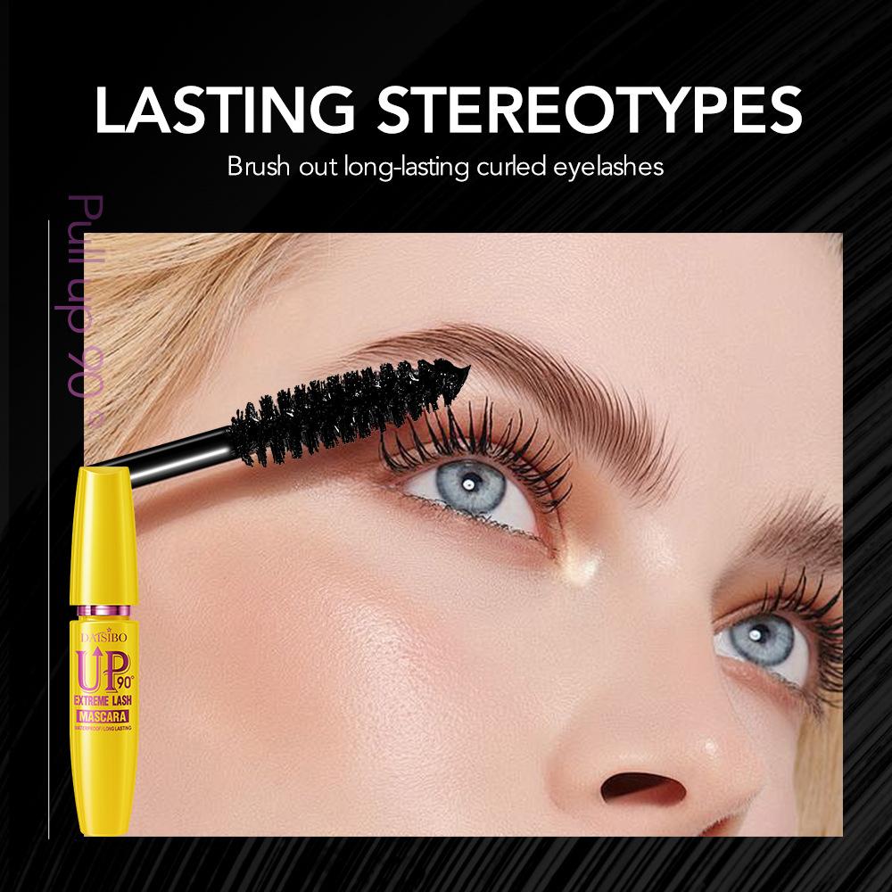 Mascara Waterproof and Sweatproof Lengthening and Non-smudging Black Mascara Quick-drying and Long-lasting Mascara