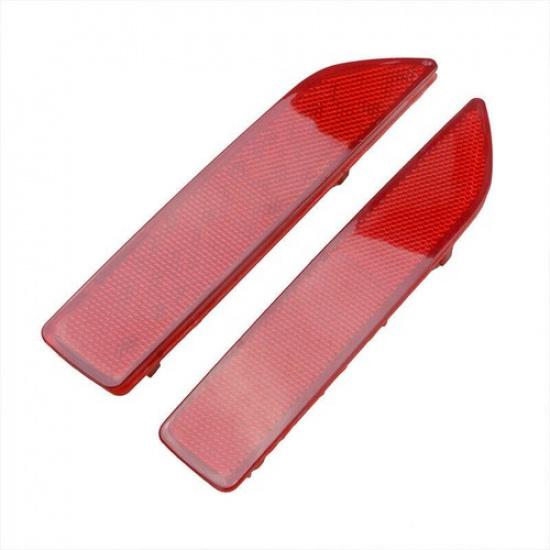 For Honda CRV CR-V 2007 2008 2009 Rear Bumper Reflector Light Lamp Trim Pair