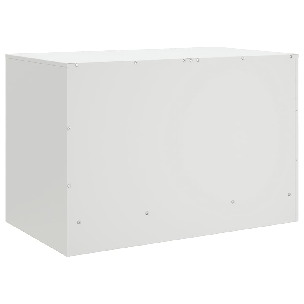 TV Cabinets (2 pcs) White 67 x 39 x 44 cm Steel