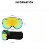 New Outdoor Sports Glasses Men's and Women's Colorful Ski Goggles Adult Ski Goggles Anti-fog