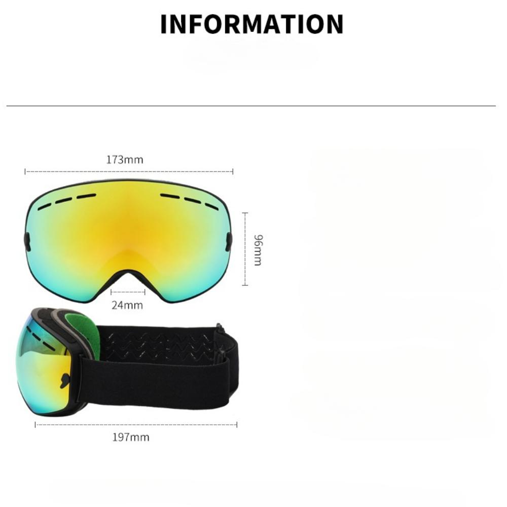 New Outdoor Sports Glasses Men's and Women's Colorful Ski Goggles Adult Ski Goggles Anti-fog