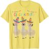 Cinco De Mayo Llama Sombrero Fiesta Graphic Print Cotton T-Shirt Casual Short Sleeve Tee