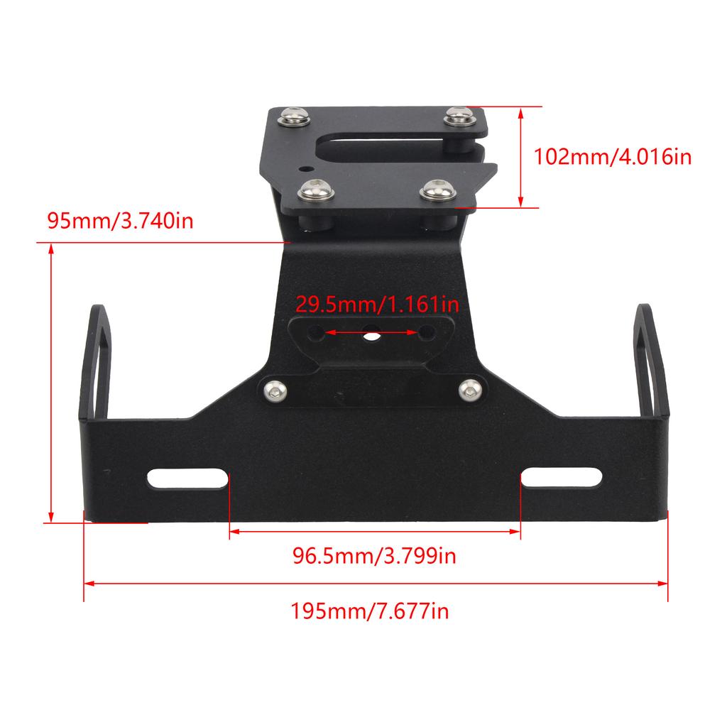 Motorradkennzeichenhalter Moto Fender Eliminator Kennzeichenhalter für Kawasaki Z900 2017 2018 2019-2026
