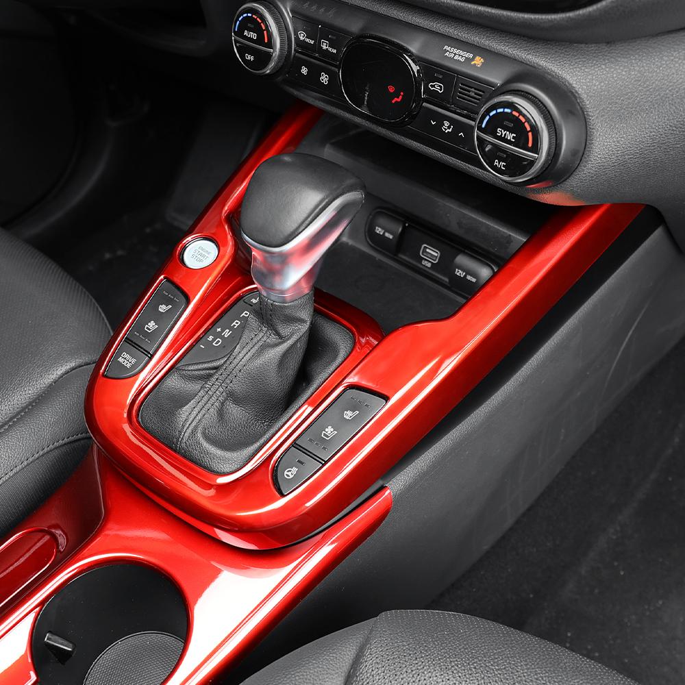 1*For KIA Soul 2020-2025 Automotive Centre Console Trim Frame Central Gear Shift Protective Covers ABS Material Left-hand Drive