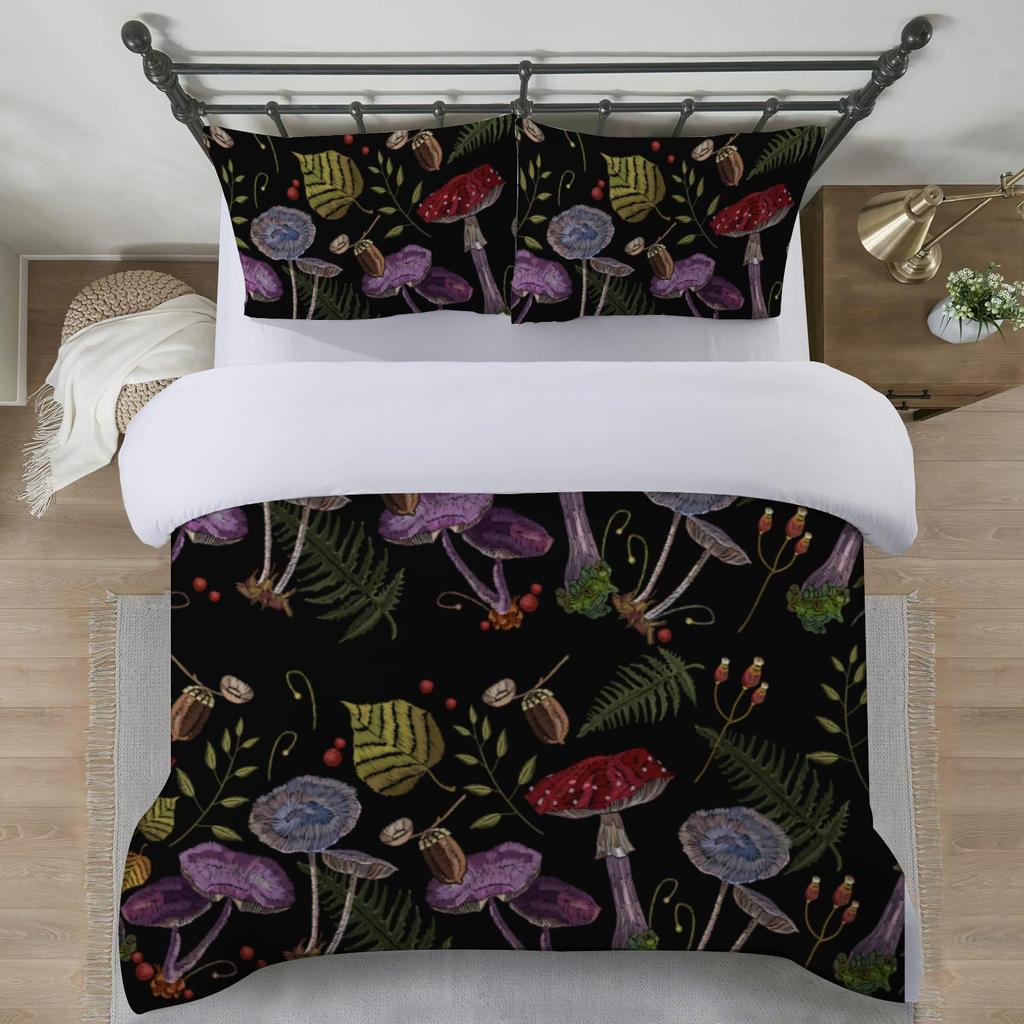 Simple Sunflower Three-Piece Quilt Cover 3D Digital Printing Bedding Set Bed Cover