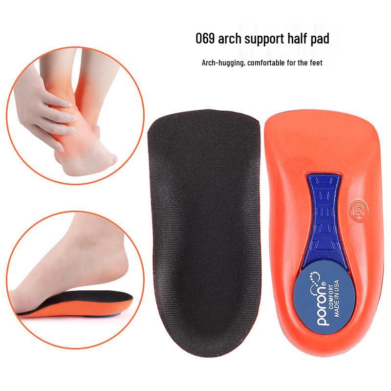 

Flat Arch Heel Pad for Plantar Fasciitis and Shock Absorption - Unisex Large (40-45 EU)