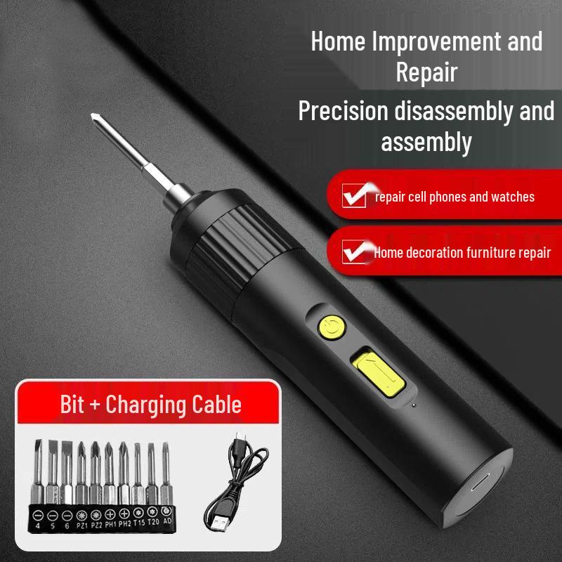 Rechargeable Mini Electric Screwdriver Drill - Fully Automatic, Household Compact Tool