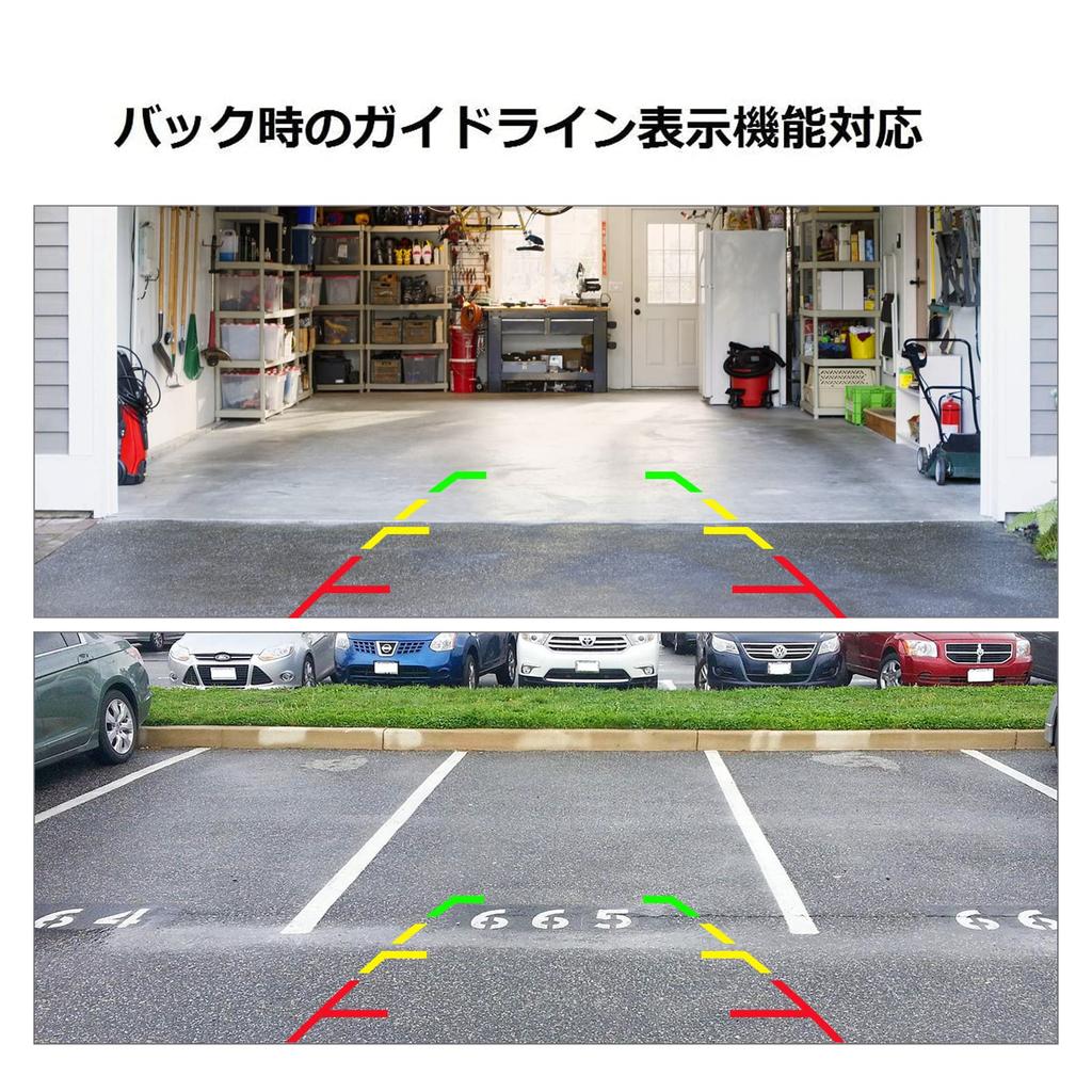 EONON Rearview Genuine Car with CMD Horizontal Viewing Wide Guideline Night Mirror Dustproof and Compact Camera, Camera, Color, Lens, 360,000 Pixels,