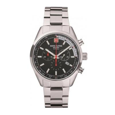 Pegasus Chronograph Stainless Steel Black Dial Quartz 7086.9137 100M Men's Watch
