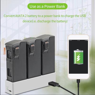 Two Way Battery Charging Hub for DJI Avata 2 Faster Charger Manager Intelligent Flight Power Bank Drone Accessories
