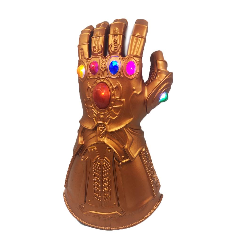 Guantelete del Infinito de Vengadores 3 Infinity War de Calidad Premium Luz LED Guantes de Thanos Accesorio de Cosplay Para Entusiastas