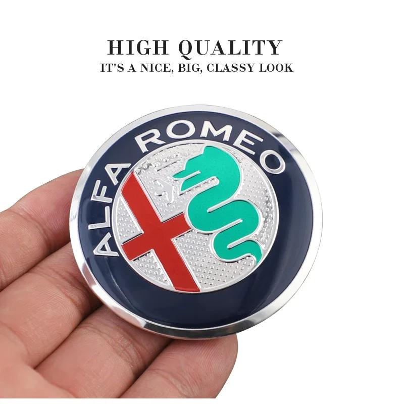 Pentru Alfa Romeo 60mm/65mm Jantă Roată Mașină Capac Butuc Roată Autocolante Decalcomanii pentru Alfa Romeo Giulia Giulietta 159 156 MITO Stelvio 147 Sport