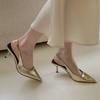 High Heels Pointed-toe Elegant Flip-flops Fairy Shoes New Style Single Shoes