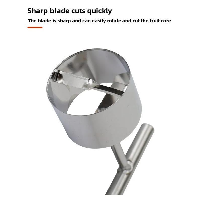 Multi Functional Stainless Steel Apple Pear Core Separator Fruit Core Extractor, 2 Sizes of Restaurant, Commercial, and Home Kitchen Tools