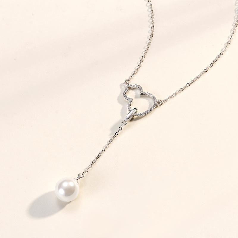 Gourd Tassel Pearl Necklace Women's Fashion Retro Niche High-end Design Pendant Accessories