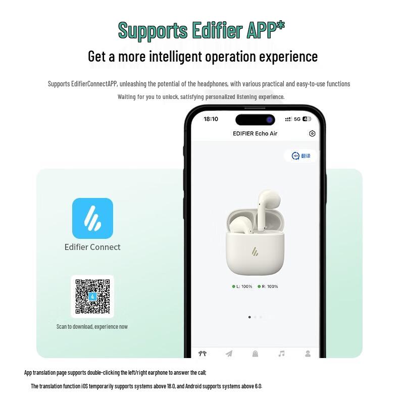 Edifier Echo Air Wireless Noise Cancelling Earbuds