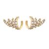 HECHENG,New Fashion Crystal Rhinestone Ear Cuff, CZ  Earrings for Women Zircon Accessories Women Gifts ,Wholesale