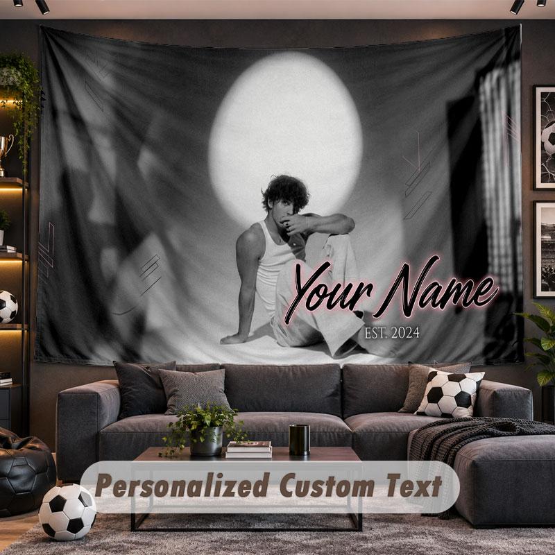 Wall Hanging Tapestry Custom NameBenson Boone Pattern Personalized Printed Fabric Wall Decor