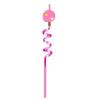 Pink Series Kids Straw Reusable Plastic Drinking Straw Girls Birthday Baby Shower Holiday Carnival Party Decorations