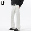 Men's American High Street Loose Straight Micro-Flared Jeans