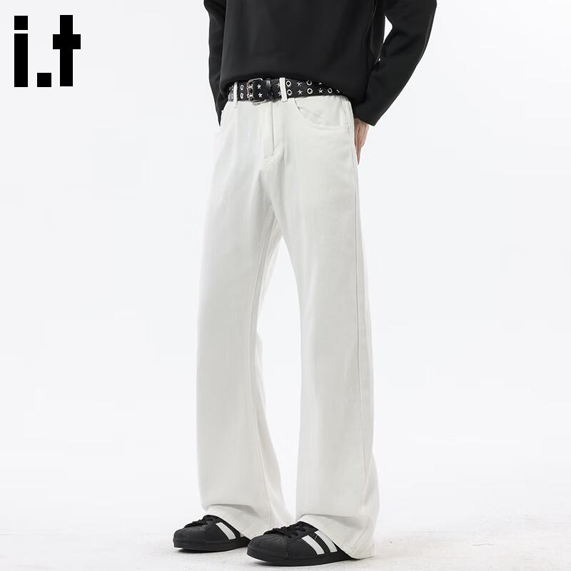 Men's American High Street Loose Straight Micro-Flared Jeans