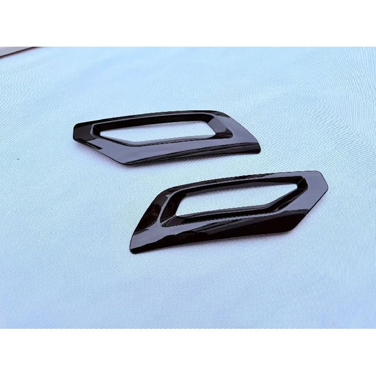 For Mitsubishi Outlander 2024 ABS Glossy Black Rear Fog Light Frame Cover Trim Tail Bumper Strip Car Accessories