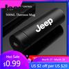För Jeep 500 ml termosmugg Rostfritt stål Isolerad kopp För Jeep Renegade Wagoneer Avenger Recon Wrangler JK Gladiator Compa