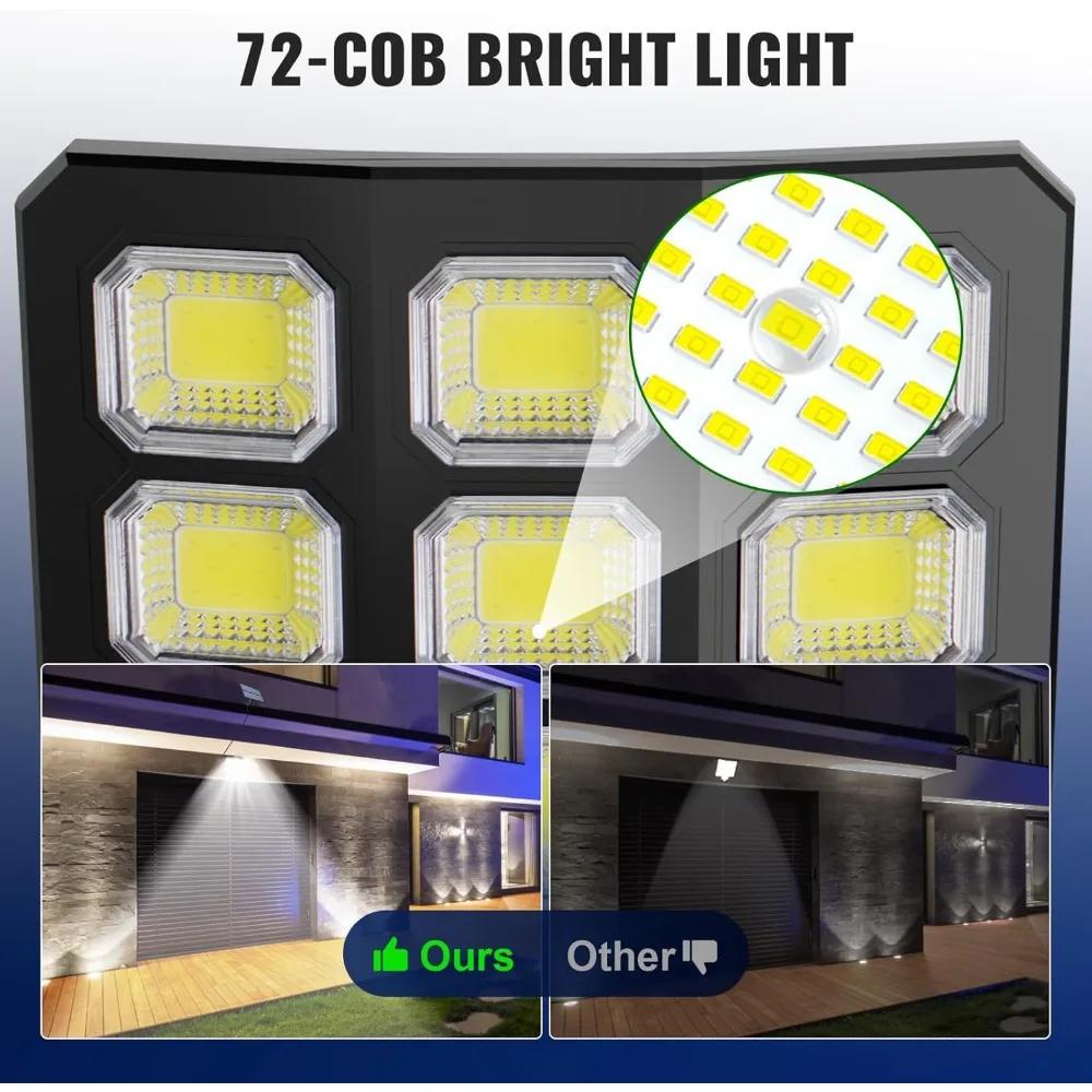 Outdoor LED COB Solar Lights Split Motion Sensor Flood Lights Waterproof Solar Light Remote Control Wall Lamp Yard Patio Garden