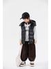 2025 Autumn/Winter Kids' Solid Color Hooded Thick Duck Down Vest