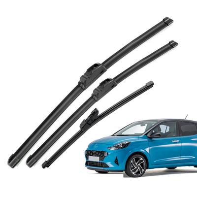 Dla Hyundai i10 MK3 2020-2025 2021 2022 2023 2024 Wycieraczki Przednia i Tylna Pióra Wycieraczek Szyba Przednia Szyba Okno Szczotki 24"+16"+10