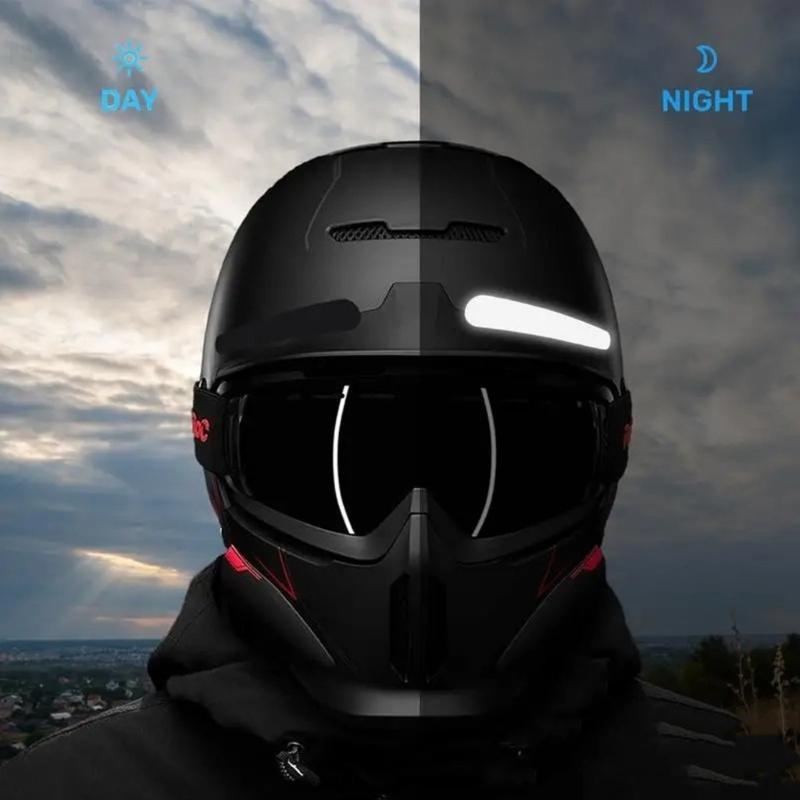 Black Reflective Tape For Sports Equipment Including Bike Motorcycle And Scooter Helmets Providing Low Light Safety