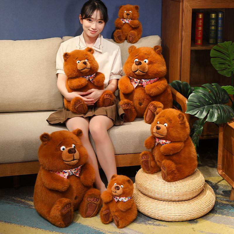 Adorable Plush Bear Stuffed Animal Soft Toy For Kids Perfect Gift For Girls