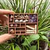 Miniature Crystal Mini Jewelry Holder Multi Compartments Dollhouse Shelf  Doll House Decor