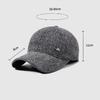 Middle-Aged Baseball Cap Winter Father Outdoor Windproof Ear Protection Cap Men Velvet Thick Cotton Cap