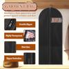 Hanging Garment Bag, 55'' Suit Cover with Clear Window, Garment Bags for Hanging Clothes, Dress Bags for Gowns, Dress Storage Bags for Closet
