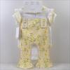 4-Piece Baby Girl Set: Headband, Bodysuit, Socks, Pants (0-3M)