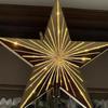 Glitter Shining Christmas Tree Topper Star New Year 32cm Height Christmas Glowing Tree Topper Exquisite Starry Night Tree Topper