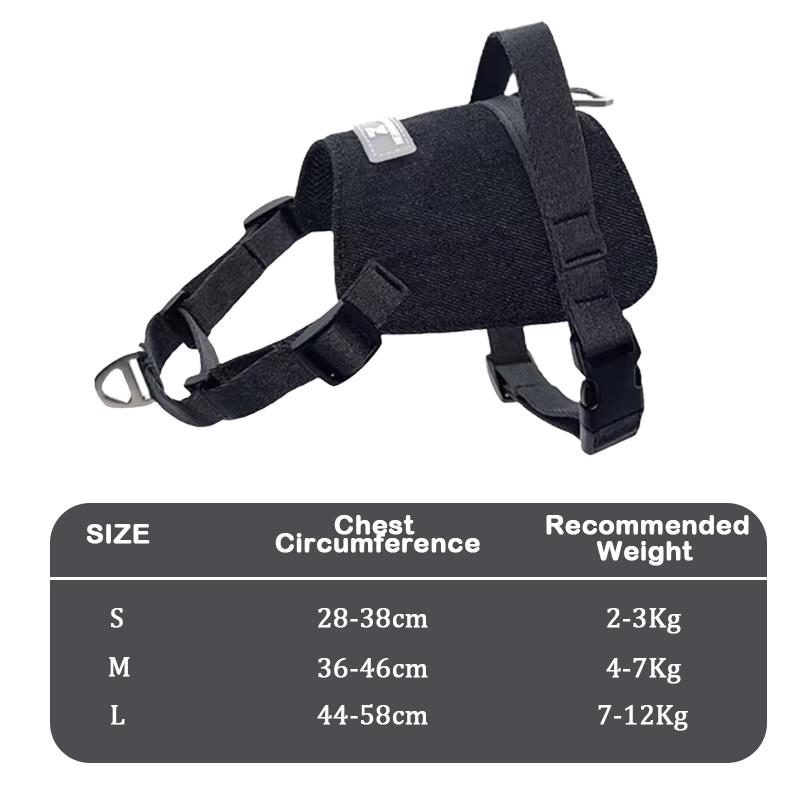 

No-Pull Dog Harness & Leash Set Adjustable Saddle-Style Lightweight Breathable Comfortable for Spring Summer Walking Training S