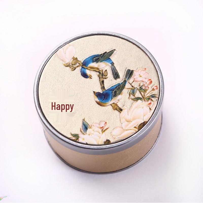 2022 Creative Drum-Shaped Wedding Candy Tin Box