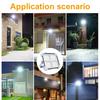 USB Type-C Rechargeable 336/288/264LEDs Solar Floodlight Outdoor Portable LED Multifunctional Spotlight IP66 Waterproof Emergency Light Solar