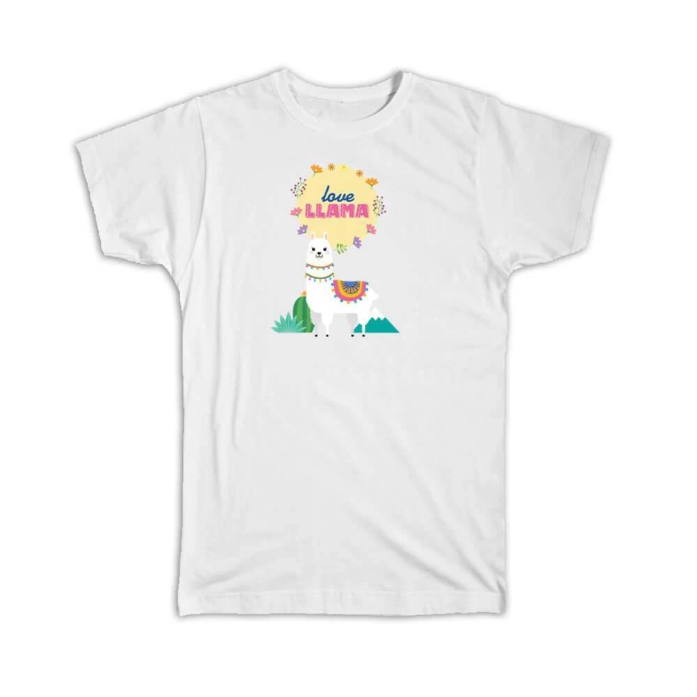 Gift T-Shirt : Love Llama Cactus Cute Funny 2XL