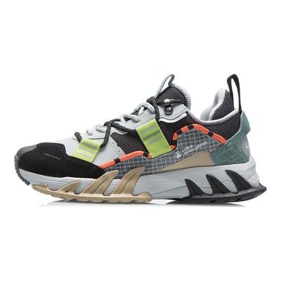 Ace Bequeme Mode Reflektierend Stoßdämpfung Low-Top Laufschuhe Herren Sneakers Schwarz ARDR003-1