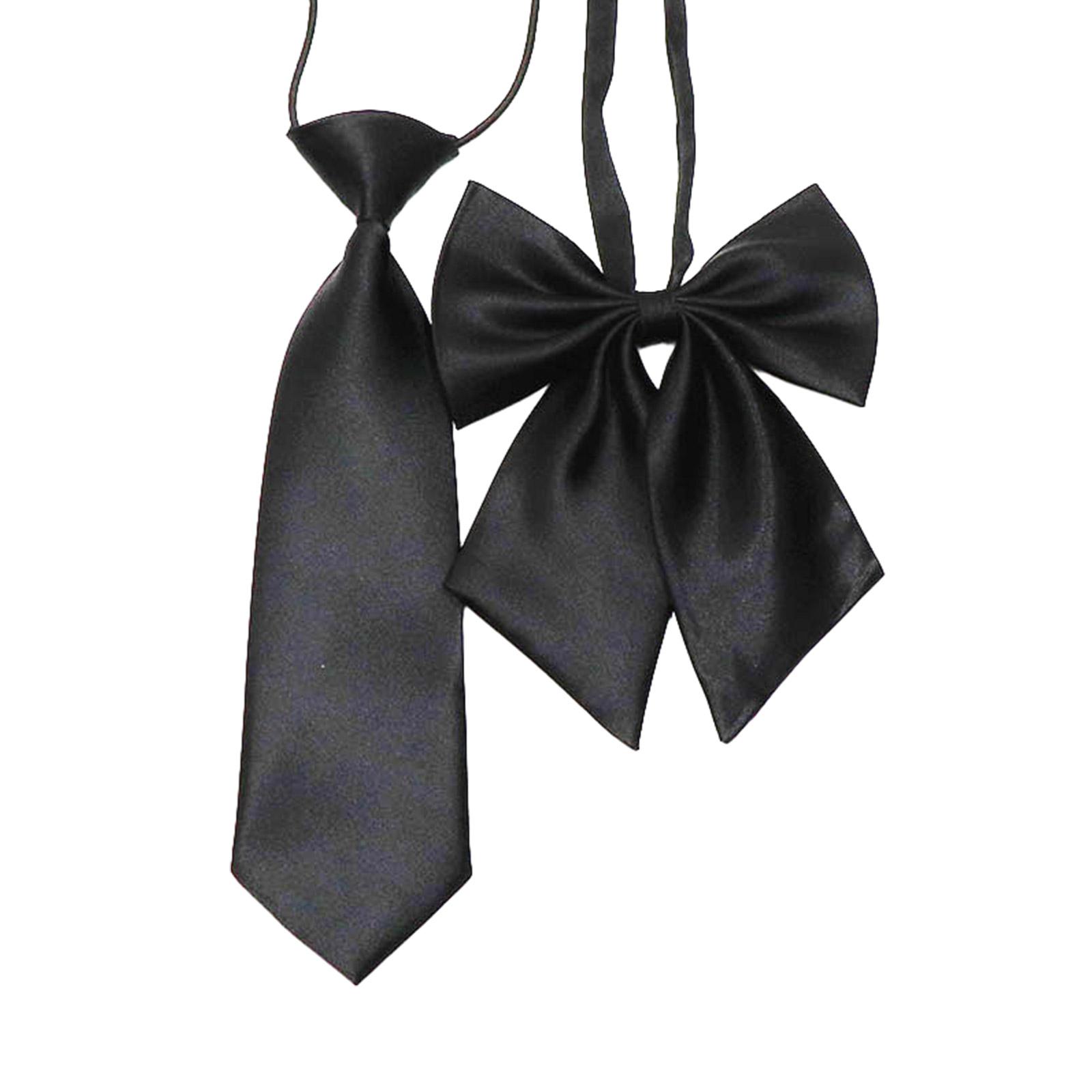 

Women Bowknot Ties Knot Free Neck Tie for Uniform Cute Necktie Suits Sweet Simple Lazy Person Student Boys Elegant Tie чорний