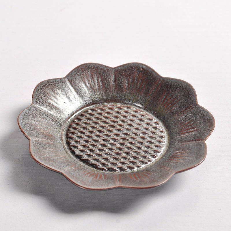 

Creative Japanese Earthenware Tea Manual Vintage Coasters Dehua Ceramic Kung Fu Tea Insulation Mat Saucer Tea Set Siteel
