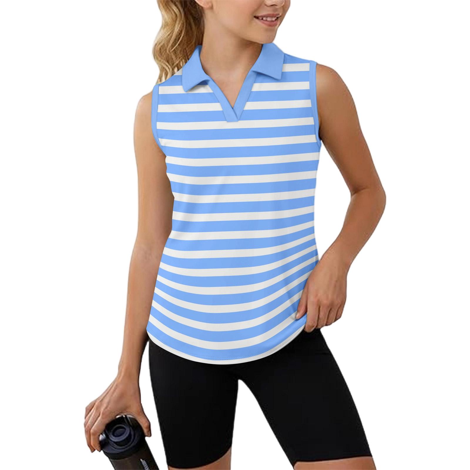 Children s Daily Casual Vest Shirt Sleeveless Top 130 синий