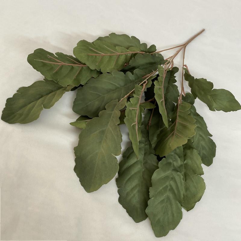 

Leaves Cloth Flocking Wedding Bouquet Photography Styling Props Decor Home Green