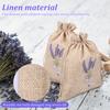 20Pcs Lavender Empty Bag Linen or Cotton Dry Flower Storage Bag With Drawstring Closure Breathable Spice Sachet Bag for Jewelry
