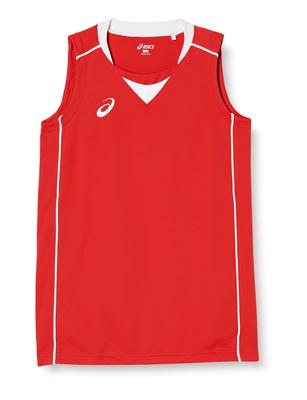 Basketball Wear Game Shirt XB2355 Japan XO To Japanese Size [Asics] [Women's] Women's Red/White (equivalent 3L)